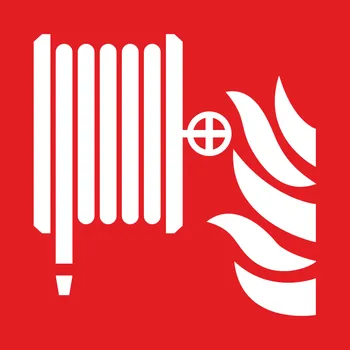 Naviják požární hadice - symbol ISO 7010 samolepící vinylová fólie 200x200 mm