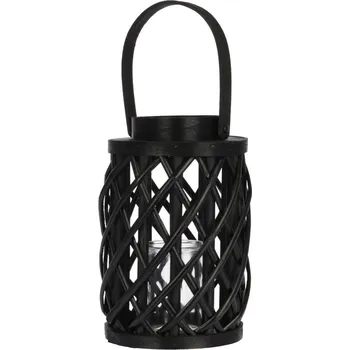 Lucerna PROGARDEN Lucerna na svíčku 25 cm černá vrba KO-438900070