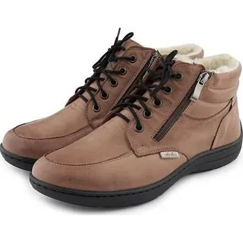 Dámská zimní obuv Vlnka Dámské kožené kotníkové boty Gita hnědá velikost obuv dospělí 37