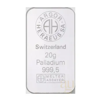 20 gramů palladiový slitek