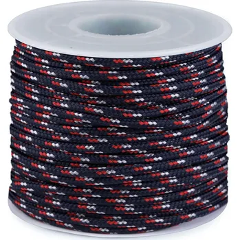 Hobby drát Padáková / oděvní šňůra Ø2,5 mm Varianta: 5 modrá tmavá červená, Balení: 25 m