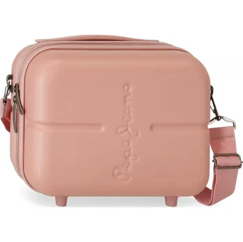 Kosmetická taška JOUMMA BAGS PEPE JEANS Highlight Rosa Claro, Cestovní kosmetický kufřík, 21x29x15cm, 7683924
