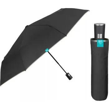 PERLETTI Time, Skládací automatický deštník Bordino / tmavě šedá, 26338