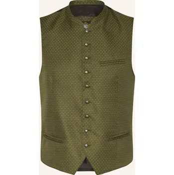 Pánská vesta Hammerschmid Pánská Krojová Vesta Frank Slim Fit, olivová /...