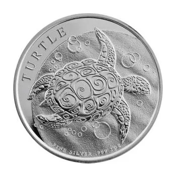 2 unce stříbrná mince Niue želva 2015