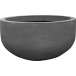 Pottery Pots Venkovní květináč kulatý City bowl M, Grey (barva šedá), kolekce Natural, kompozit Fiberstone, průměr 110 cm x v 60 cm, objem cca 463 l