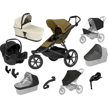 Kočárek Akční set MAX Thule Urban Glide 3 Nutria Green + korba soft beige + SnugLite midnight Autorizovaný prodejce