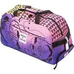 Meatfly cestovní taška Gail Peach Flowers 42 L | Růžová | Objem 42 L