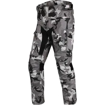 Moto kalhoty TXR Kalhoty na motorku Cargo 2 Camo šedé 4XL (chrániče na kolenou, reflexní prvky, odnímatelná termo podšívka, voděodolné kapsy)