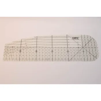 Příslušenství k šicímu stroji Zažehlovací pravítko 10x30 cm