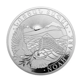 10 uncí stříbrná mince Arménie Arche Noah 2015