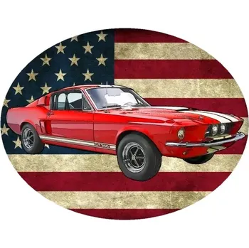 Nášivka Nažehlovačka Ford Shelby Mustang GT350 (digitální nažehlovačka s osobním autem)