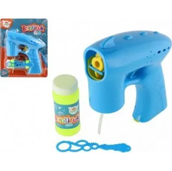 Bublifuk Bublifuk pistole modrá plast 13cm + 1 náplň, na baterie