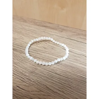 Náramek Měsíční kámen fazet - 4mm