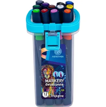 AstraPEN ASTRAPen, Oboustranné umělecké fixy, 12ks, mix barev, 207023012