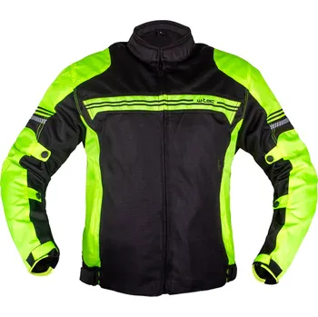 Moto bunda W-tec Letní moto bunda Dexter (Barva: černo-zelená, Velikost: XXL rozšířená)