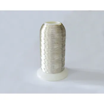 Nit Metalická vyšívací nit - stříbrná 2500m