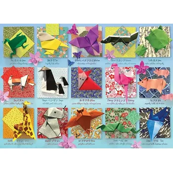 Dětské zboží COBBLE HILL puzzle origami zvířátka – 500 dílků