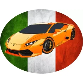 Nášivka Nažehlovačka Lamborghini Huracán (digitální nažehlovačka s osobním autem)