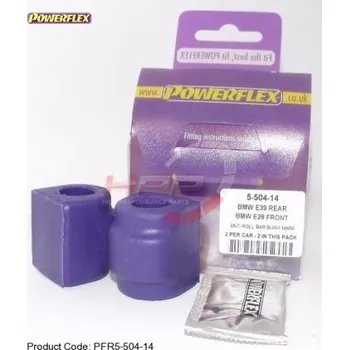 Silentblok nápravy Silentbloky Powerflex BMW E39 (96-04) Rear Anti Roll Bar Mounting Bush 14mm (4)