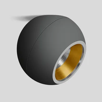 Lampička BEGA Studio Line Spot asym. černá/mosaz Ø14cm - Ø stropního nástavce 8 cm černý mat, mosazný mat, chrom 1 x 10 W LED - Doprava zdarma