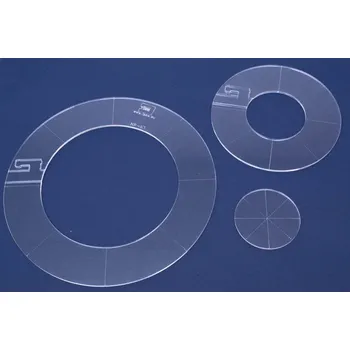 Příslušenství k šicímu stroji Quiltovací pravítka kruhy 3 ks NP-K2