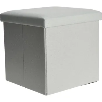 Taburet Krabička béžový - úložný box / taburet