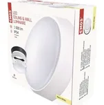 LED přisazené svítidlo ZURI, kruhové černá/bílá 14W teplá bílá