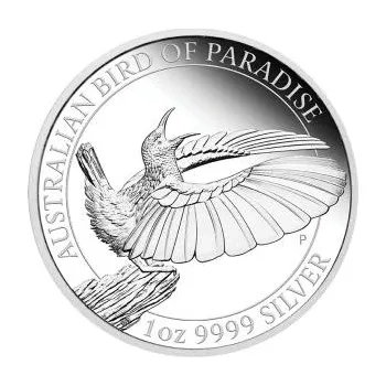 1 unce stříbrná mince Austrálie Birds of Paradise - Victoria Paradiesvogel 2019 leštěná deska