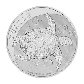 1 unce stříbrná mince Niue želva 2018