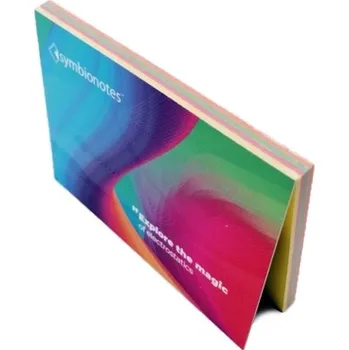 Samolepící bloček SYMBIO Elektrostatické bločky Symbionotes 70x100 mm MIX 4 barev (100ks)