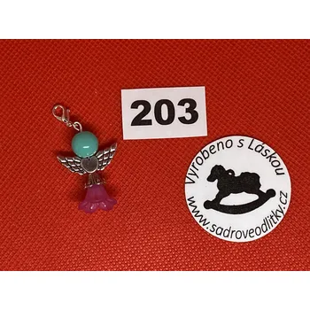 HandMade by VeJa Přívěšek - andílek pro štěstí/ radost č.203