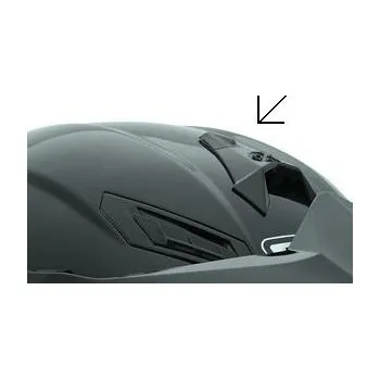 Helma na motorku Agv AX-8 Dual / AX-8 Dual Evo čelní větrák, černý - Černá