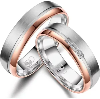 Prsten Snubní titanové prsteny TI-16