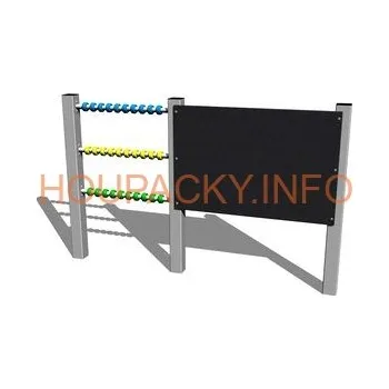 Dětský domeček Kreslicí tabule s počítadlem TK201KS - stříbrná