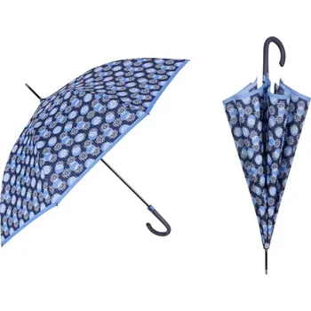 Deštník PERLETTI Automatický deštník TECHNOLOGY Fiori/modrá, 21722