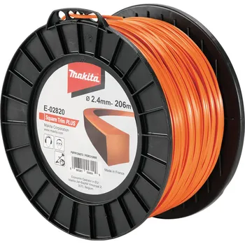 Struna do sekačky MAKITA E-02820 Struna nylonová Plus 2,4mm, 206m, oranžová, hranatá = old 369224797 free_store_pickup