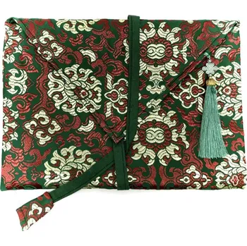 Obal na květináč Brokátový obal na knžky - vínový