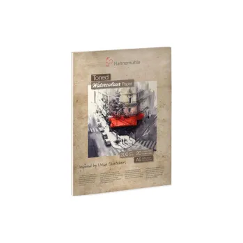 Blok Hnědý akvarelový blok HHM A5 200g (Hnědý akvarelový blok HHM A5 200g)