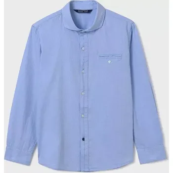 Chlapecká košile Chlapecká košile s dlouhým rukávem Mayoral 6124-40 modrá