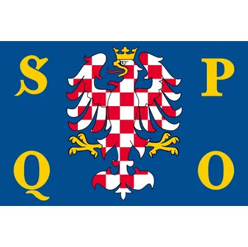 Vlajka vlajka Olomouce - 60 x 90 cm - tunel, karabina