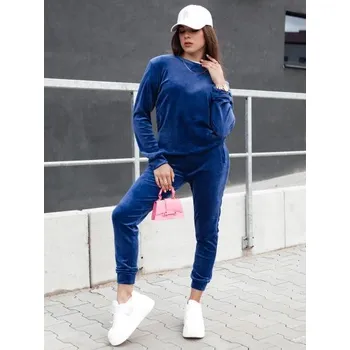 Dámská velurová souprava URBANVELVET námořnická modrá