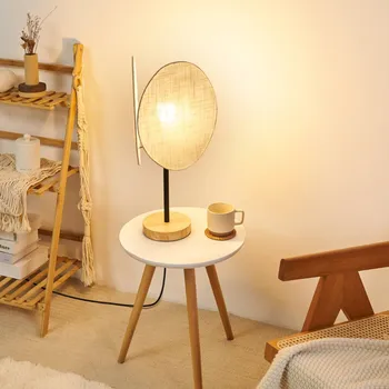 Lampička Stolní lampa Pauleen Boho Darling - Délka připojovacího kabelu 150 cm, Ø základny 15 cm béžová, světlé dřevo 1 x 20 W - Doprava zdarma