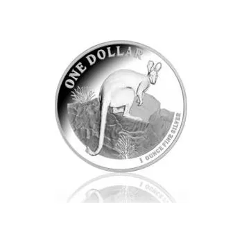 1 unce stříbrná mince Austrálie klokan 2010 (RAM)