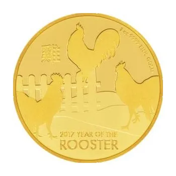 1 unce zlatá mince Niue kohout 2017