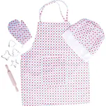 Bigjigs Toys kuchařský set se zástěrou s puntíky