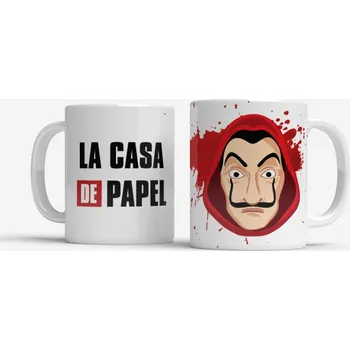 Hrnek LA CASA DE PAPEL | Papírový dům - Růžová