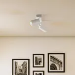 SIGMA Stropní bodové světlo Zoom, 2 žárovky, bílé - Stínidlo na lampu – Ø 6 cm; baldachýn – šířka 5 cm, výška 2,5 cm bílá 1 x 10 W LED - Doprava zdarma