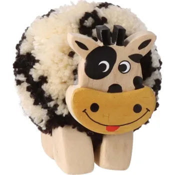 Dřevěná hračka Dřevěná figurka - kravička
