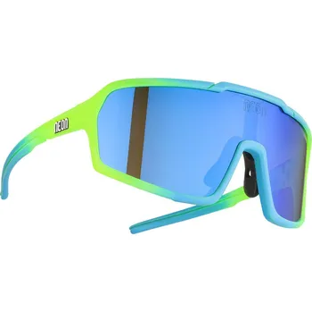 Sluneční brýle NEON Brýle ARIZONA, rámeček CRYSTAL YELLOW - CYAN MAT, skla MIRROR BLUE CAT 3